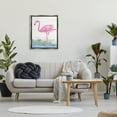 thumbnail image 3 of Stupell Industries Pink Flamingo Painting Animals & Insects Painting Gray Floater Framed Art Print Wall Art, 25 x 31, 3 of 10