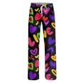 thumbnail image 7 of Youpwaven Women's Valentine's Day Glitter Heart Print Sleep Pants - Soft Pajama Pants for Women, Drawstring Waist Cute Loungewear for Valentine's Celebrations, 7 of 7