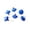 Blue, variant on Set of 6 Onion Shape Patriotic Hanging Ornaments Red White Blue Baubles for Independence Day Holiday Party Christmas Tree Dec