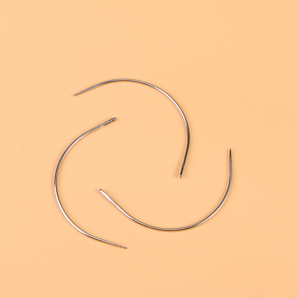 Sewing needle 96pcs Stainless Steel Curved Needles C Type Weaving