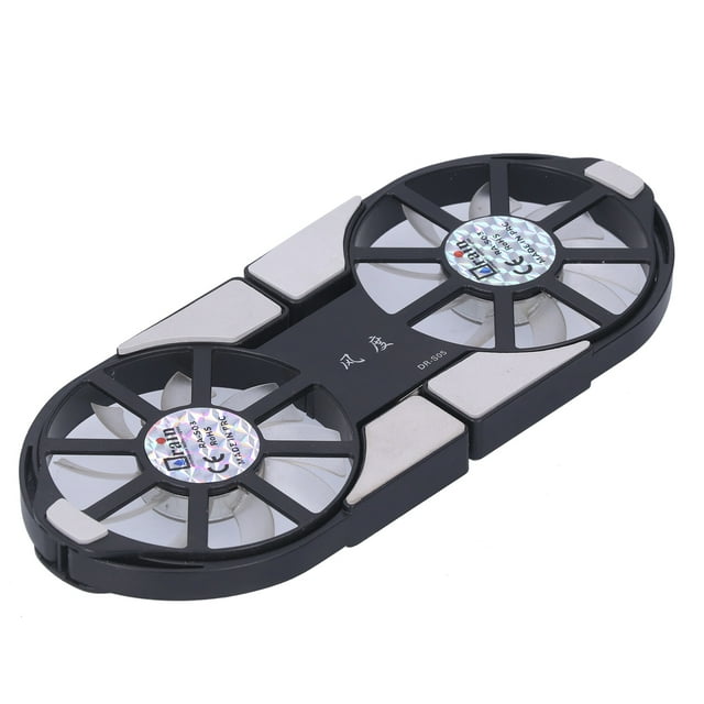 Laptop Cooler Cooling Pad Notebook Plegable DualFan Gran Volumen de Aire Radiador Disipador de Calor con Luz LED Azul Negro 4 Colores Portátil USB Alimentado por 4 Colores ANGGREK Otros