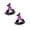 A116 A 3.9" 2Pack, variant on 2Pcs Halloween Headband Hat, Halloween Mini Pointy Witch Hat Bow Hair Clip For Party Ghost Dress Up