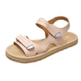 thumbnail image 5 of Rokment Womens Flat Walking Sandals Summer Beach Comfortable Casual Leather Ankle Strap Platform Non Slip Work Shoes for Woman Beige Size 5.5, 5 of 6