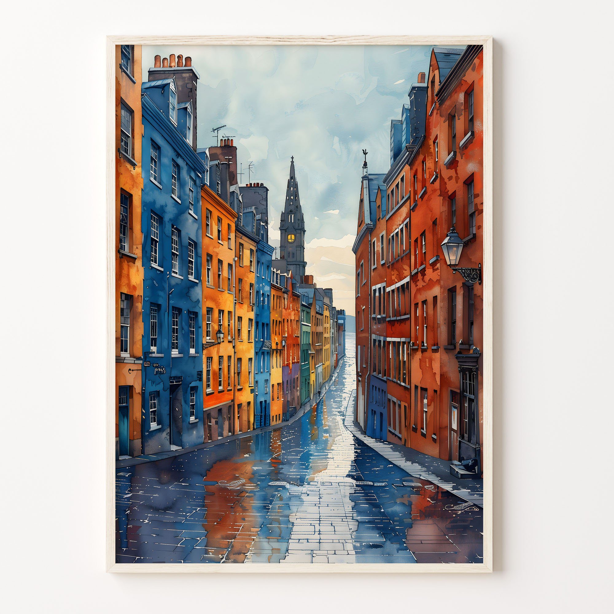 Retro Dublin Ireland Travel Decorative Wall Art Poster , Poster Print Only