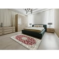 thumbnail image 4 of Ahgly Company Indoor Square Traditional Chestnut Brown Medallion Area Rugs, 4' Square, 4 of 6