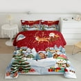 thumbnail image 2 of Castle Fairy 3-Piece Full Size Comforter Set - Santa Snowman Christmas Print, 2 of 8