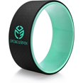 thumbnail image 1 of UpCircleSeven Yoga Wheel - [Pro Series] Strongest & Most Comfortable Yoga Prop Wheel, Perfect Accessory for Stretching and Improving Backbends, 12 x 5 Inch Basic (Cyan), 1 of 7