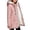 Pink, variant on Fleece Lined Hooded Windproof Jacket for Women, Full Zip Casual Water Resistant Outerwear, Cotton Feel Winter Coat, 1 Piece, S-XXL, Plus Size Friendly