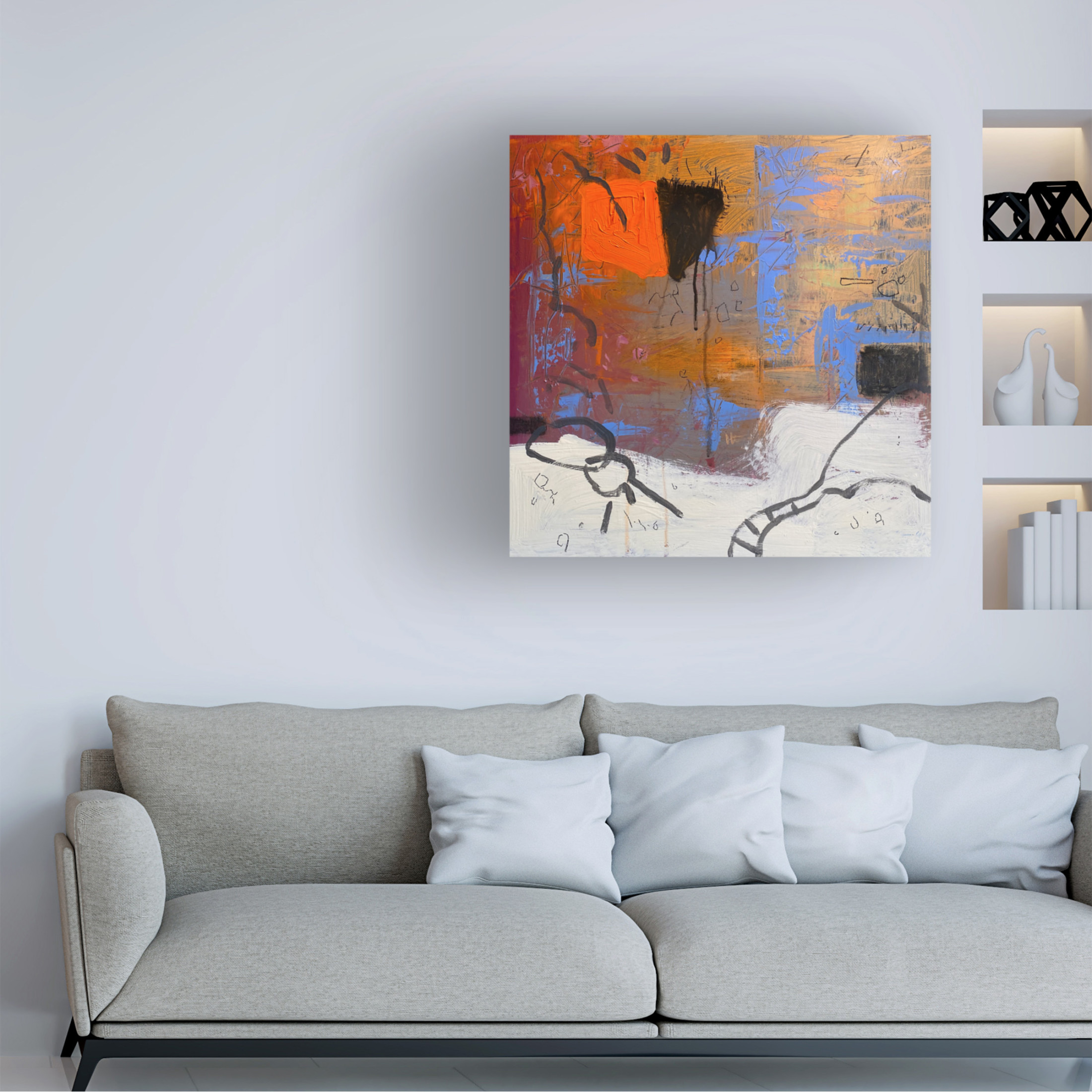 Canvas Wall Art - Randy Noble Fine Art 'Sovereign' Wall Art for Living Room, Bedroom, or Office Décor by Trademark Fine Art - 24 x 24 Inches