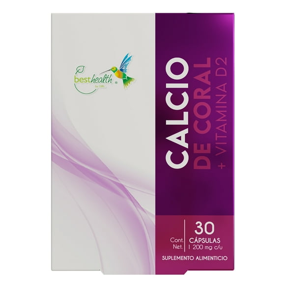 Calcio de Coral con Vitamina D2 BEST HEALTH
