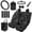 Black Spider Web, variant on HUISEFOR 15 Packs Spider Web Car Seat Cover Full Set Non Slip Comfortable Steering Wheel Cover Seat Belt Cover Car Trash Can Air Vent Storage Bag Coasters Fit for Most Cars, Auto, SUVs