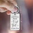 thumbnail image 3 of Yobent Goddaughter Gifts for Christmas Birthday Valentiens, Stainless Steel Goddaughter Keychain, Goddaughter Baptism Gifts with Love Quote, 3 of 6