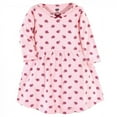 thumbnail image 3 of Hudson Baby Infant and Toddler Girl Cotton Long-Sleeve Dresses 2pk, Rose, 5 Toddler, 3 of 3