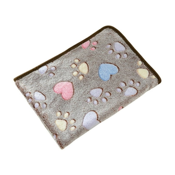 HBBKVI Paw Print Flannel Dog Blanket 30x20 Inch Pet Soft Blanket for Dogs Dog Flannel Blanket Wash Soft and Cute Paw Printed Pet Blanket Blanket for Pet Dogs About 30x20 Inch