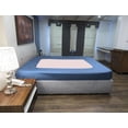 thumbnail image 5 of D.N.G. BEDDINGS 1 Piece Box Spring Cover - 100% Egyptian Cotton, 800 TC, Wrap Around 4 Sides Bed Skirt for Hotel & Home, Fits Box Springs up to 18 Inch - Cal King, Stripe Medium Blue Color, 5 of 8