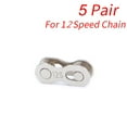thumbnail image 2 of Accesorios para bicicletas 5 pares de hebillas mágicas de unión de cadena de conector de cadena de bicicleta de carretera MTB (12S) Hugtrwg  Para estrenar, 2 of 6