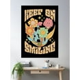 thumbnail image 2 of Retro Vintage Core Aesthetic Fashion Keep On Smiling Poster Wall Art, Modern Wall Decor, 16x24 UNFRAMED, 2 of 3