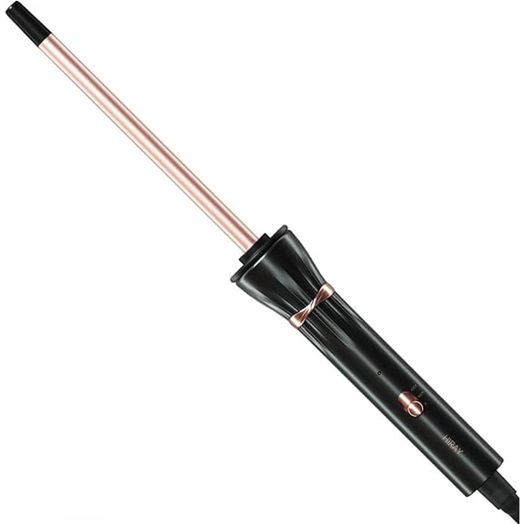 VoluVibe 3/8 Inch Curling Wand,9mm Tiny Curling Wand,Ceramic Small Barrel Curling Iron with Adjustable Temperature,Fast Heating,for Short & Long Hair