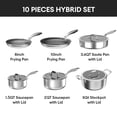 thumbnail image 3 of Batería de cocina COOKER KING de 10 piezas de acero inoxidable antiadherente, 3 of 6