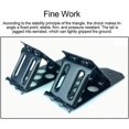 thumbnail image 4 of 2 Pack Metal Wheel Chocks, Foldable Non-Slip Tire Chocks for Front and Rear Car or RV, Trailer, Motorhome, Truck, Car and ATV - Keep Your Vehicle in Place, 4 of 5