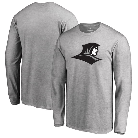 Men's Ash Providence Friars Primary Logo Long Sleeve T-Shirt