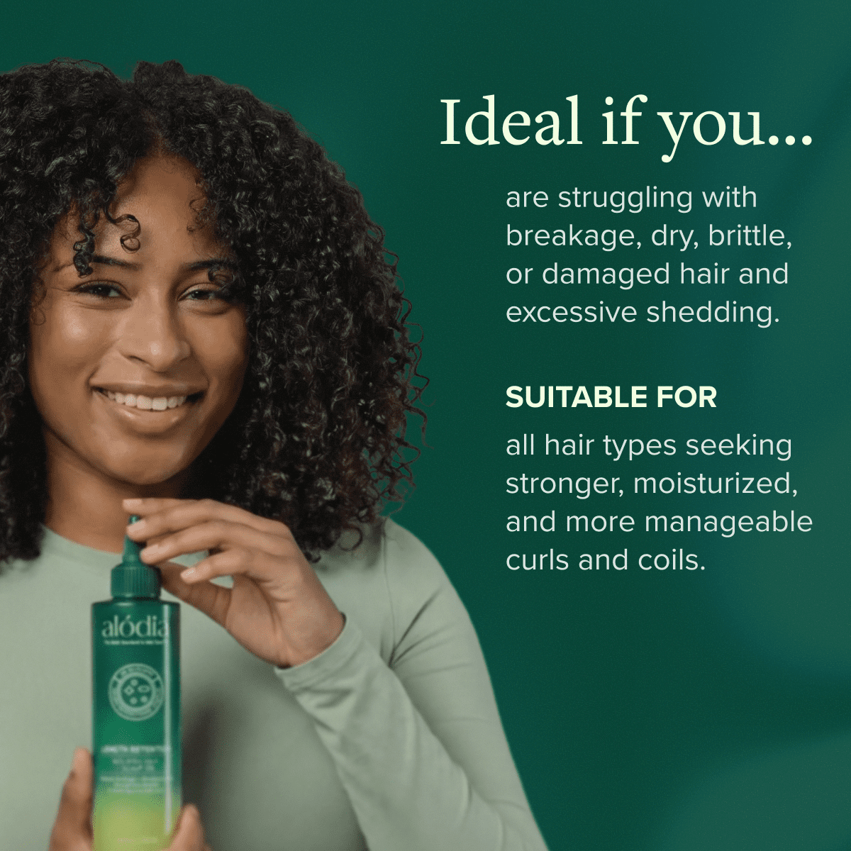 ALODIA Nourish & Grow Hair and Scalp Treatment - Avocado Oil & Rosemary Pre-Shampoo and Hot Oil for All Hair Types - 8 oz