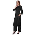 thumbnail image 3 of Bimba Traditional Indian Solid Dress For Women Indian Ethnic Kurta And Pants Palazzo Set, 3 of 7