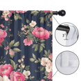 thumbnail image 4 of Blackout Kids Curtains,Pioneer Flower Floral Print Pattern Childrens Insulated Curtains Set Of 2,Bedroom Essentials,Toddler Room Decor 52"x63", 4 of 5