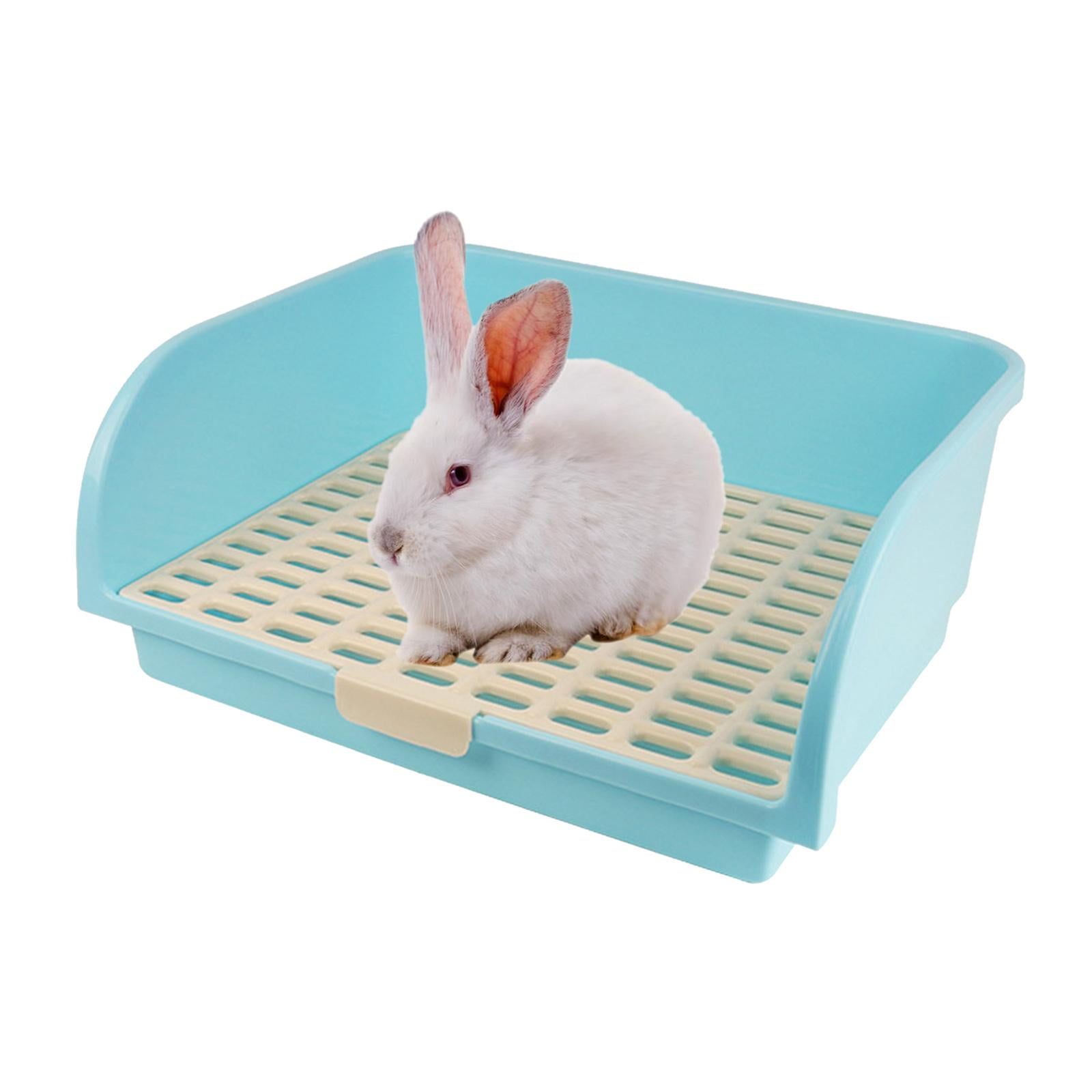 Rabbit Litter Bedding Box Cage Potty Pet Ferret Blue