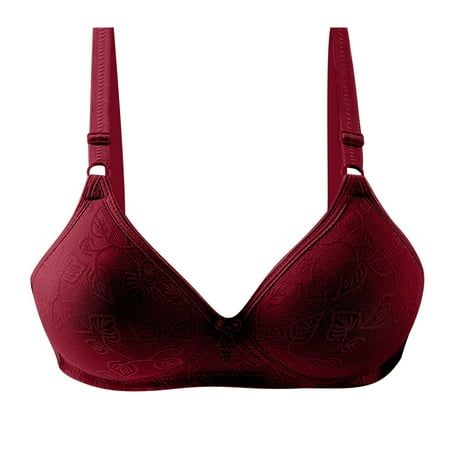 

Premium 2023 Gifts Woman S Fashion Plus Size Wire Free Comfortable Push Up Hollow Out Bra Underwear