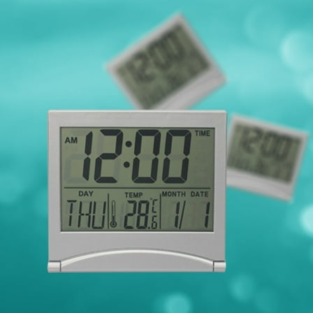 MLINS  Digital Wall Clock Battery Operated Perpetual Calendar Alarm