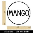 thumbnail image 2 of Mango Flavor Scent Rounded Text Fruit Self-Inking Rubber Stamp Ink Stamper - Yellow Ink - Medium 1 Inch, 2 of 7