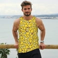 thumbnail image 6 of Logiee Duck1 Print Men's Workout Tank Top,Quick Dry Workout Tank Top,Gym Muscle Tee,Fitness Bodybuilding Sleeveless T Shirt-Medium, 6 of 7