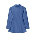 thumbnail image 6 of Endives Womens Shirt Button Down Shirts Drop Shoulder Cotton Long Sleeve Shirt Solid Color Comfortable Womens Top, 6 of 6