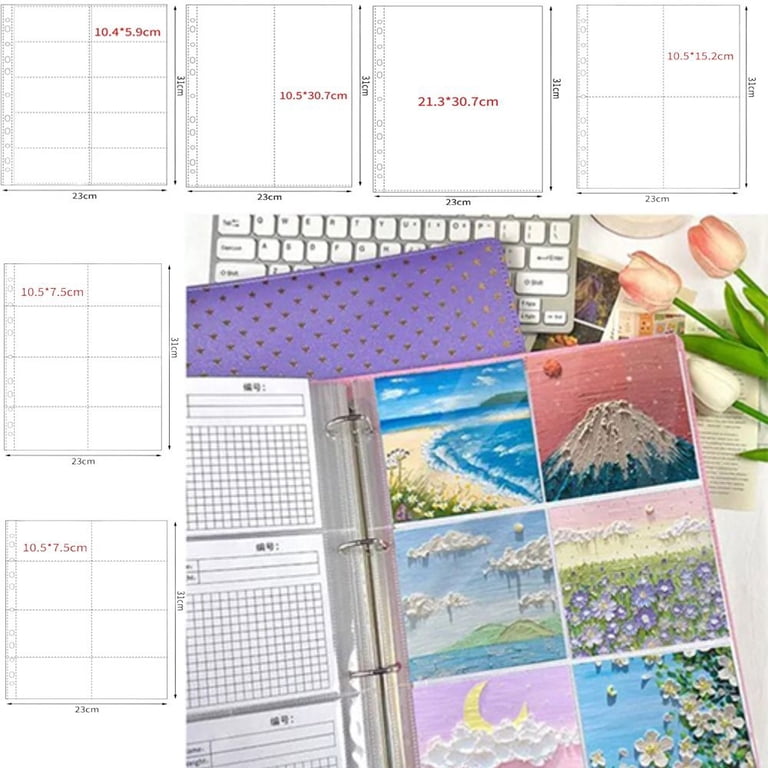 Collector Book Scrapbook Album Card Sleeve DIY Photo Album Sleeves  Transparent PP Photocard Holder Photo Album Refill Pages A4 Kpop Photocard  Binder Card Stamp Die Jewelry Storage 10 - Walmart.com