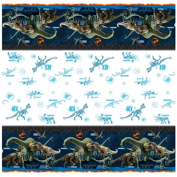 Jurassic World Plastic Tablecloth, 84 x 54 in, 1 Count