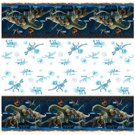 Jurassic World Plastic Tablecloth, 84 x 54 in, 1 Count