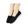 thumbnail image 3 of Gomelly Womens Casual Shoes Mesh Trainers Knit Upper Walking Shoe Comfort Loafers Work Sports Flats Black 9, 3 of 6