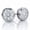 White Gold, variant on Bezel Set Lab Grown Diamond Stud Earrings | Certified Real 14K Yellow Gold 1/6 Ct Tw Diamond Earrings for Women and Men
