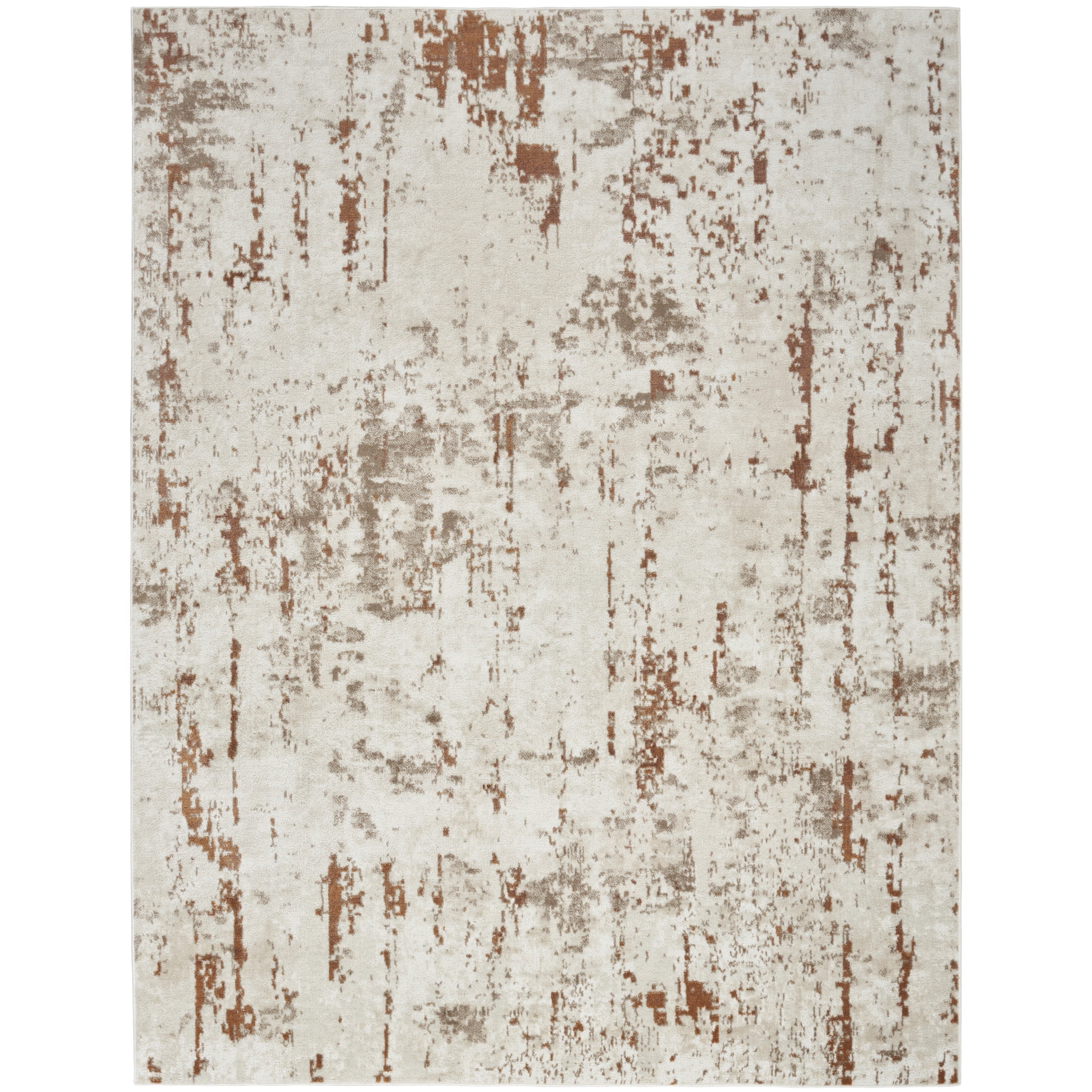 Nourison Concerto 2' x 3' Ivory Rust Modern Indoor Rug