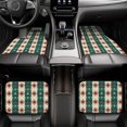 thumbnail image 6 of Sikiie Christmas Snowflakes Plaid Car Foot Mat Set of 4 Pieces Basics Universal Fit Rubber Carpet Floor Mats For Car SUV Van & Truck, 26.8"L x 17.3"W (Front), 13"L x 17.3"W(Rear), 6 of 6