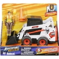 thumbnail image 4 of Adventure Force Freewheeling Bobcat Loader Play Set with Posable Figure and Accessories (5 Pieces), 4 of 6