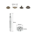 thumbnail image 2 of Snap Fasteners Kit with Base & Storage Box for Clothing Bronze Tone, 12 Sets, 2 of 6