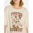 thumbnail image 4 of Mickey and Friends Women's and Women’s Plus Western Minnie Mouse Graphic Sleep Tee, Sizes XS-3X, 4 of 5