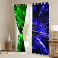 thumbnail image 3 of Erosebridal Race Car Blackout Curtains, Speed Light Window Curtains Pack of 2 (38x45 Each), Green Blue, 3 of 5