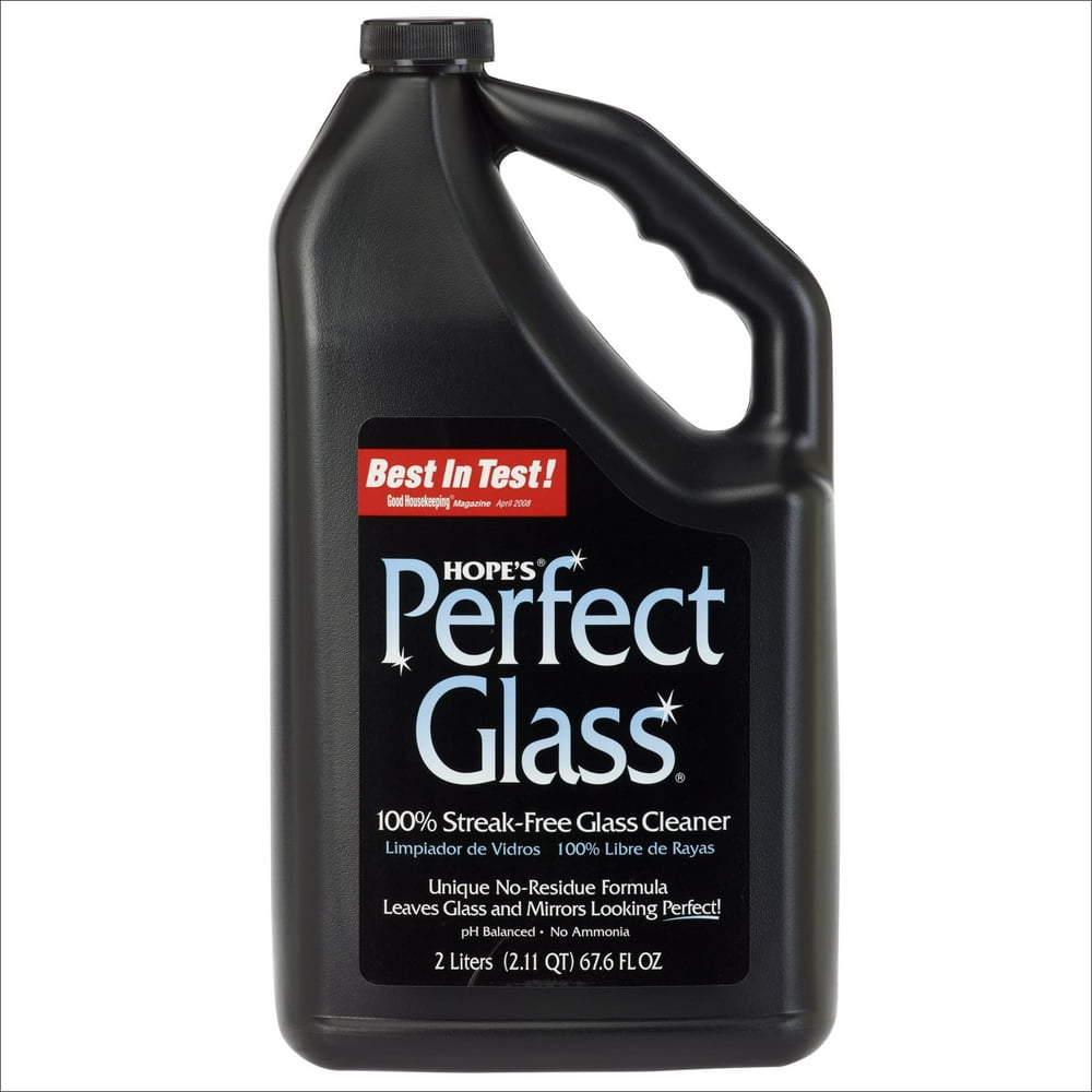 Hope's Perfect Glass Cleaner Refill, 67.6Ounce, StreakFree Glass