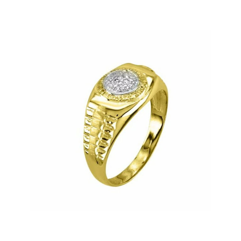 Rolex Ring - 14K Gold with Diamonds 11
