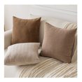thumbnail image 3 of Mocha Brown Chenille Throw Pillow Cover, Soft Textured Decorative Cushion Case for Sofa Couch and Living Room Decor, 3 of 8