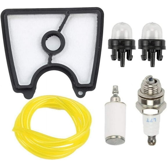 Air Filter for Husqvarna 125BV 125B 125BX 125BVX Leaf Blower Parts Craftsman 358794810 358794811 Leafblower Tune Up Kit with Fuel Filter Line Spark Plug Primer Bulb