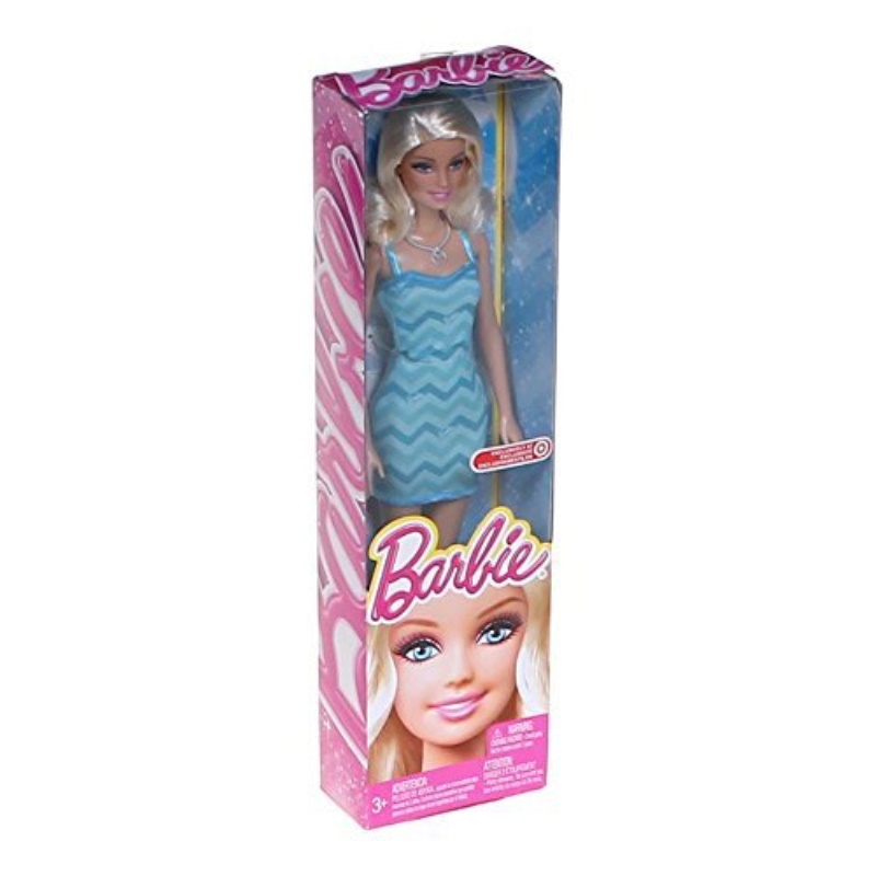 Barbie Exclusive Blue Chevron Dress | Walmart Canada